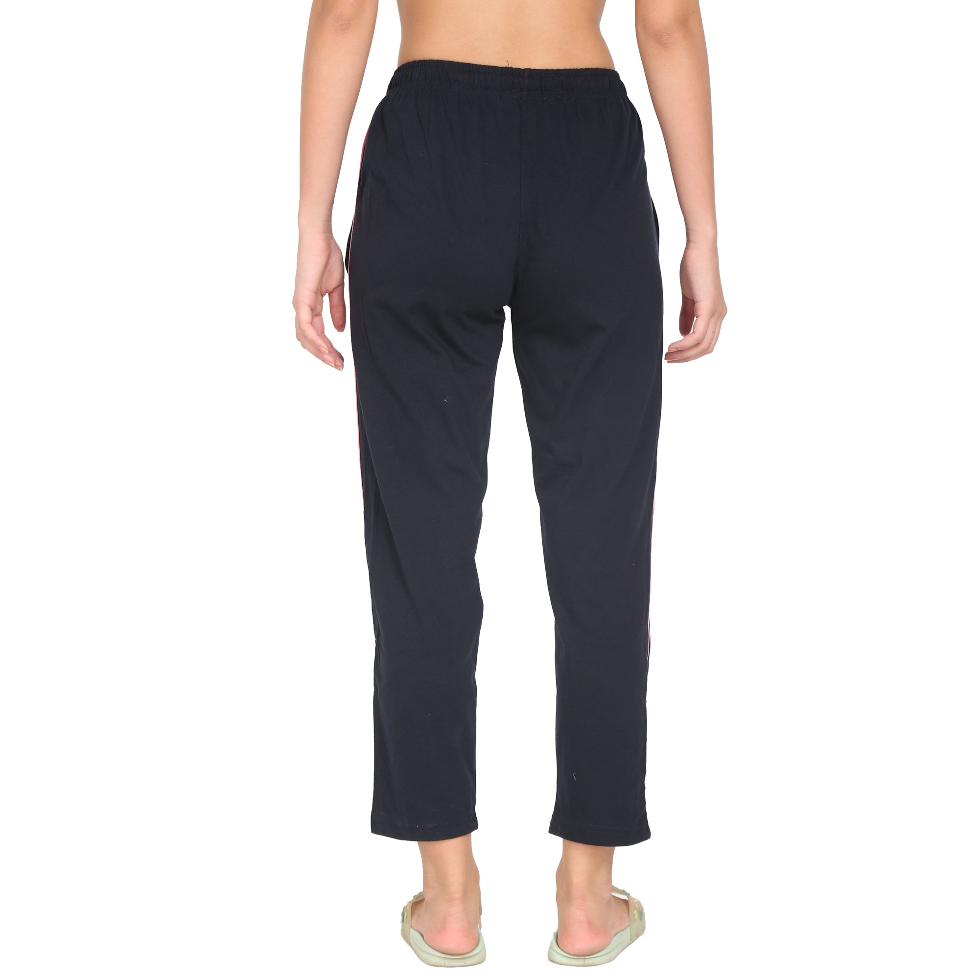 Women Lounge Plain Pants with chain pockets