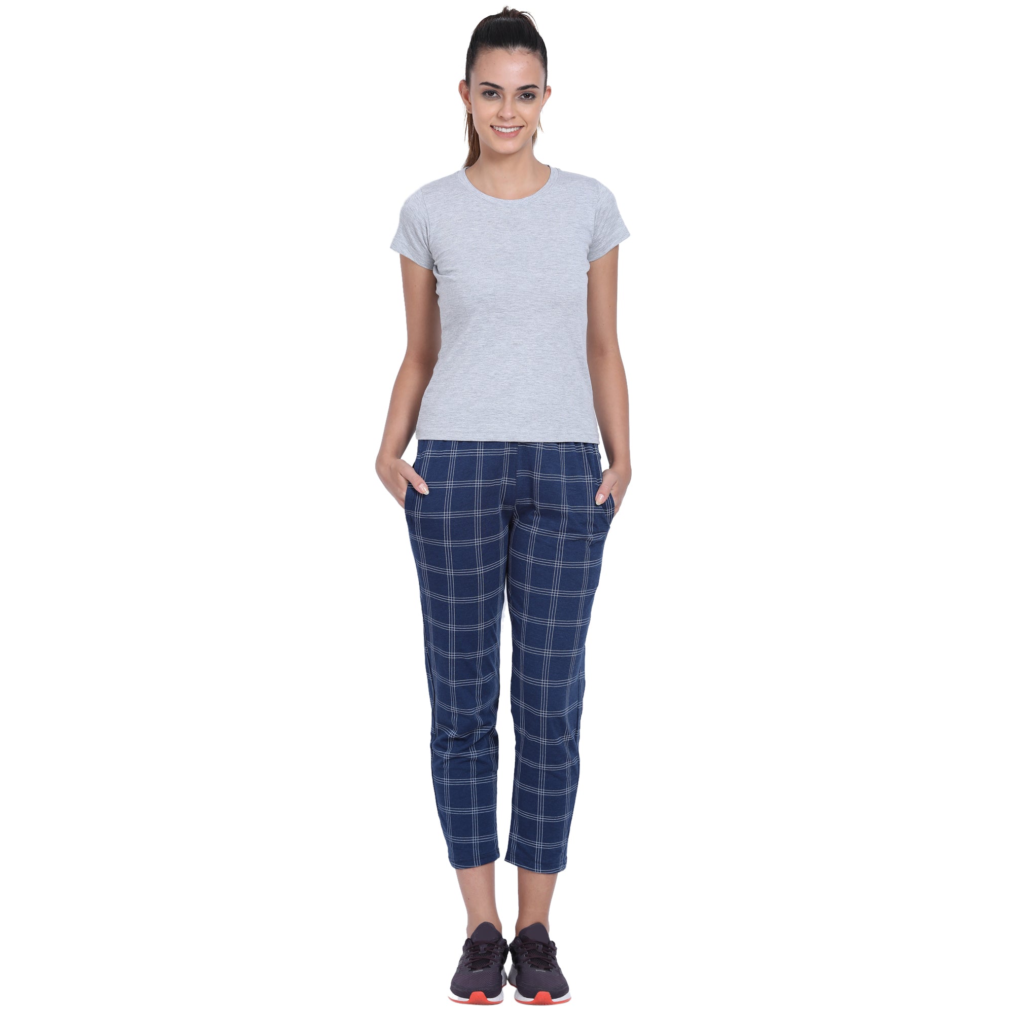 Women Lounge Pants with insert pockets | Navy Colour