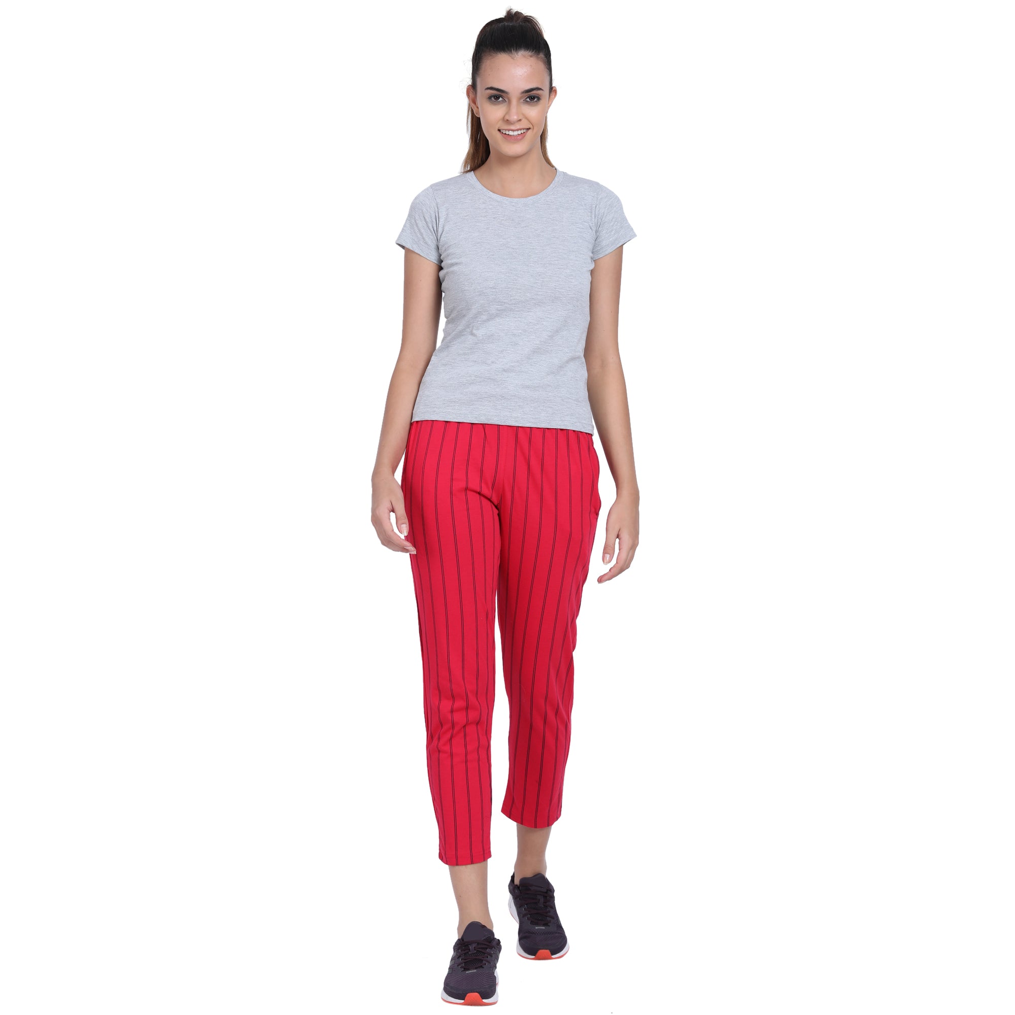 Women Lounge Pants with insert pockets | Magenta Colour