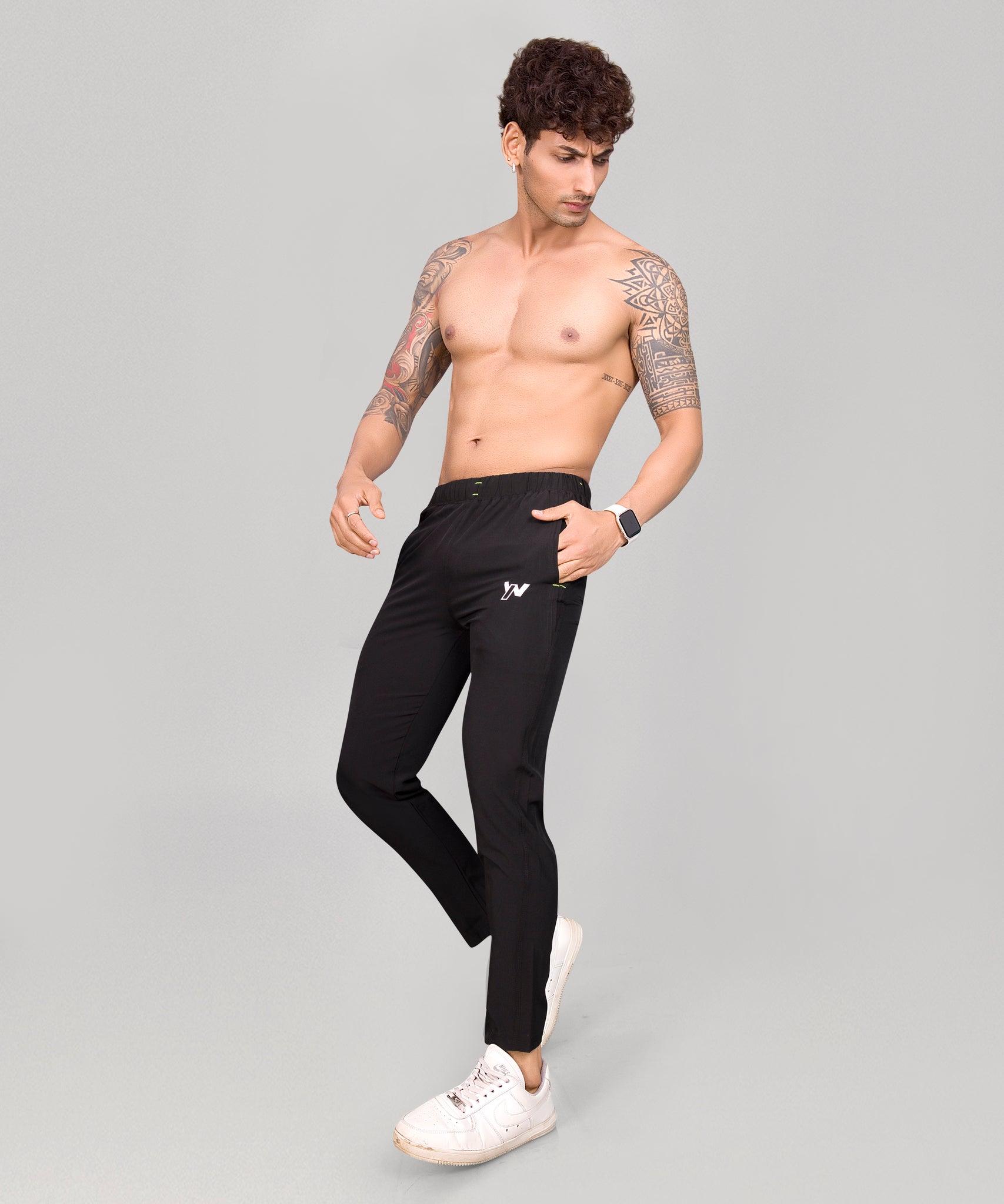 Buy ITALY MORN Men's Jogger Cargo Pants Elastic Waist (Black, S) at  Amazon.in