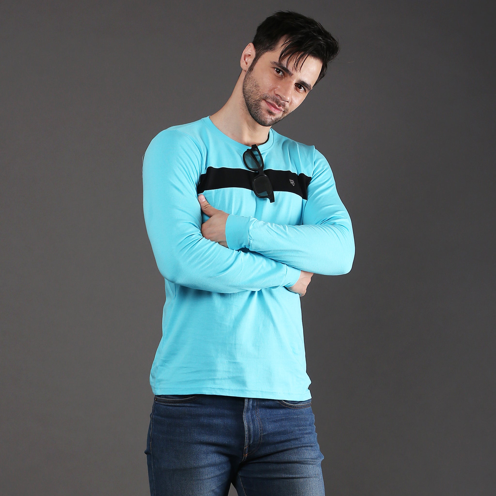 Full sleeve cotton stripe Tshirt