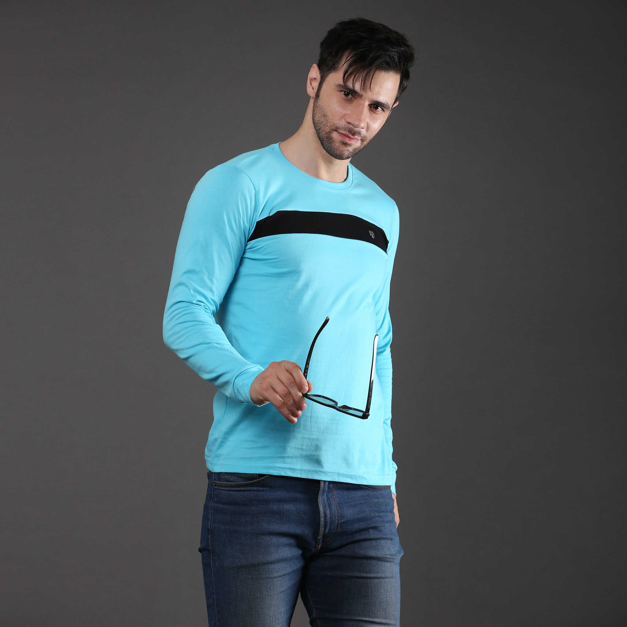 Full sleeve cotton stripe Tshirt