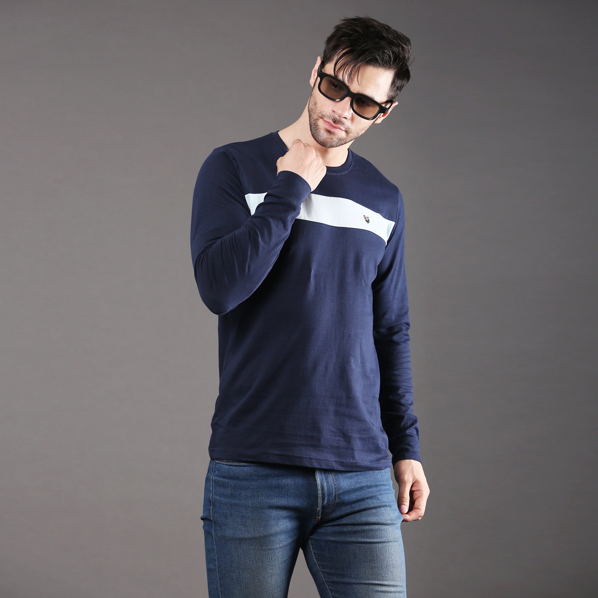 Full sleeve cotton stripe Tshirt