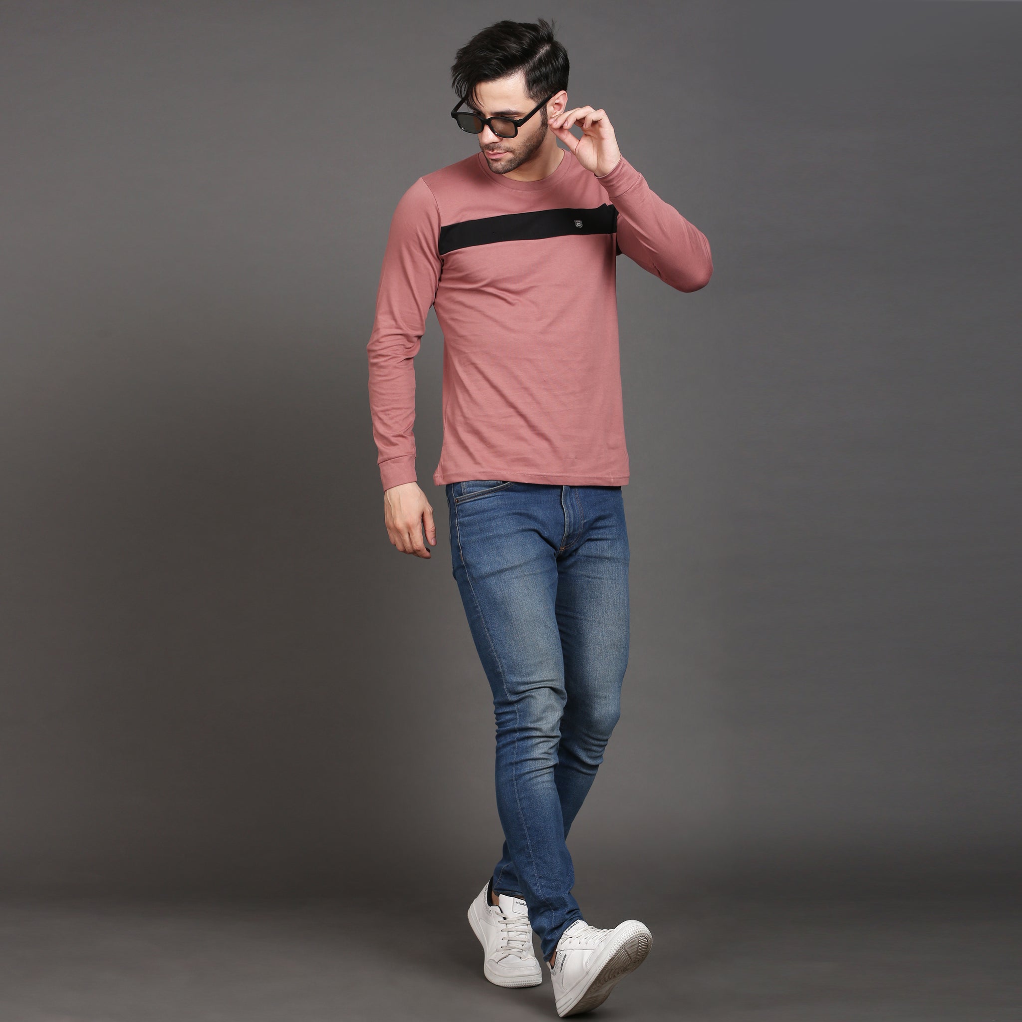 Full sleeve cotton stripe Tshirt