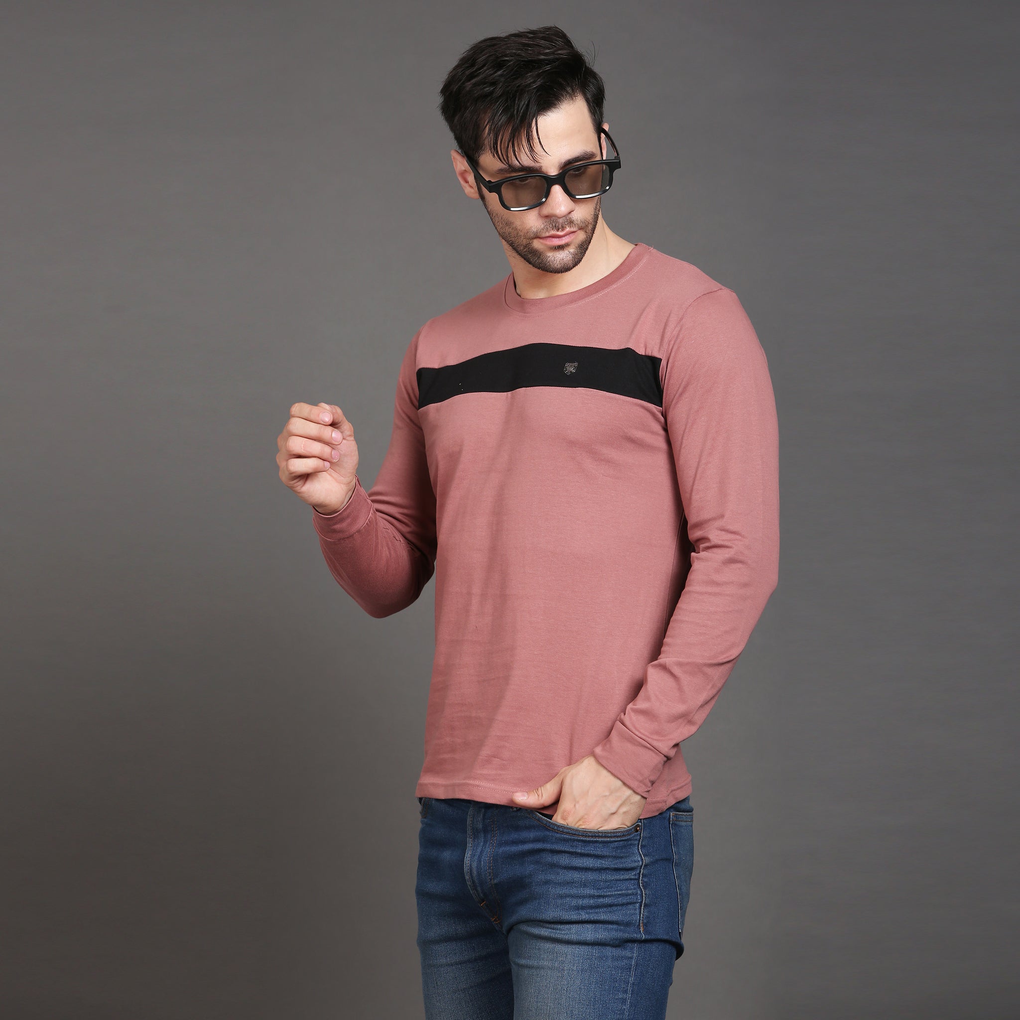 Full sleeve cotton stripe Tshirt