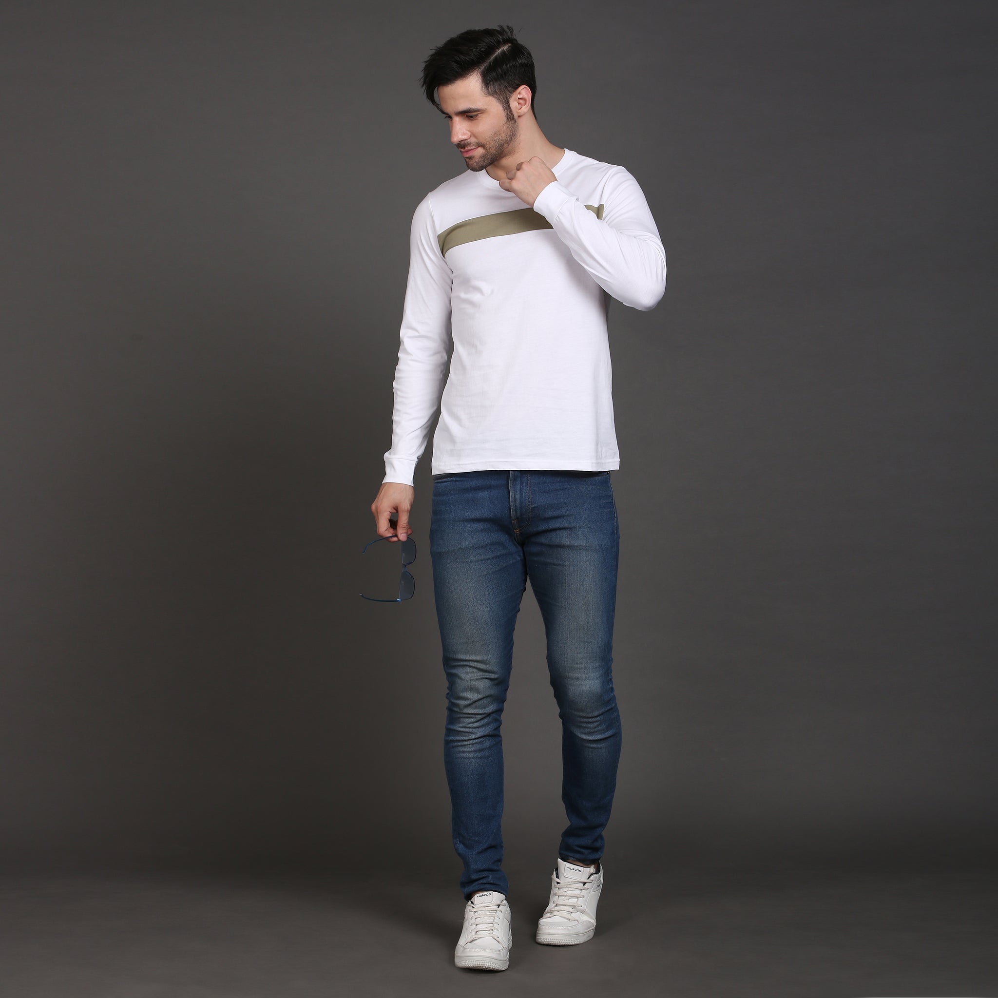 Full sleeve cotton stripe Tshirt