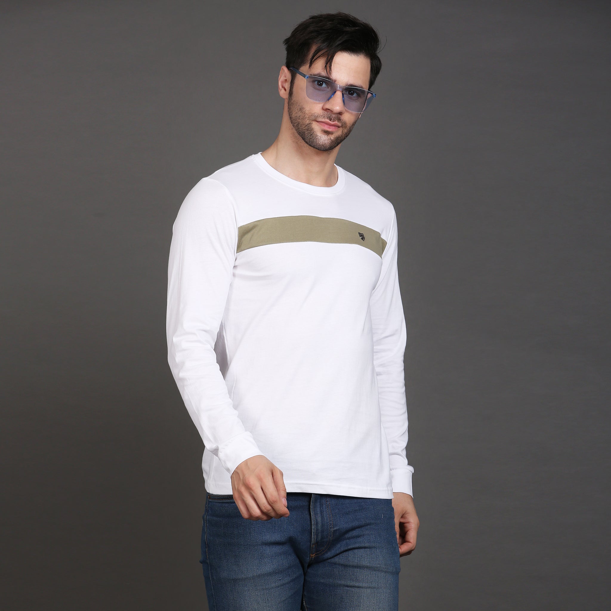 Full sleeve cotton stripe Tshirt