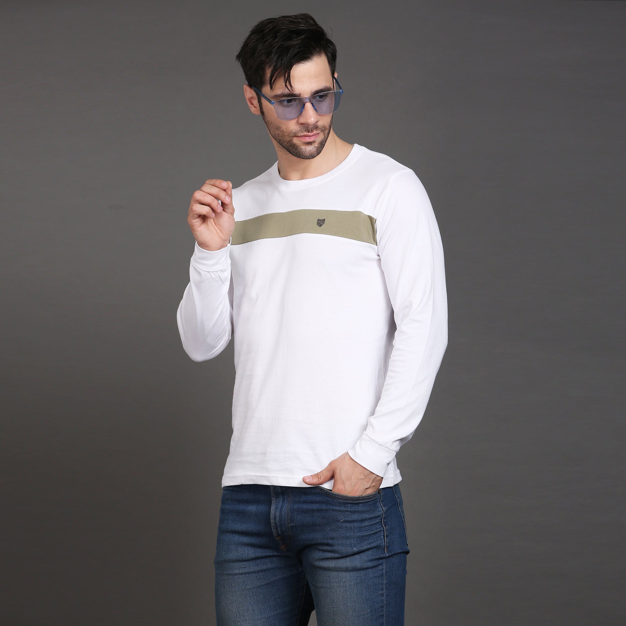 Full sleeve cotton stripe Tshirt