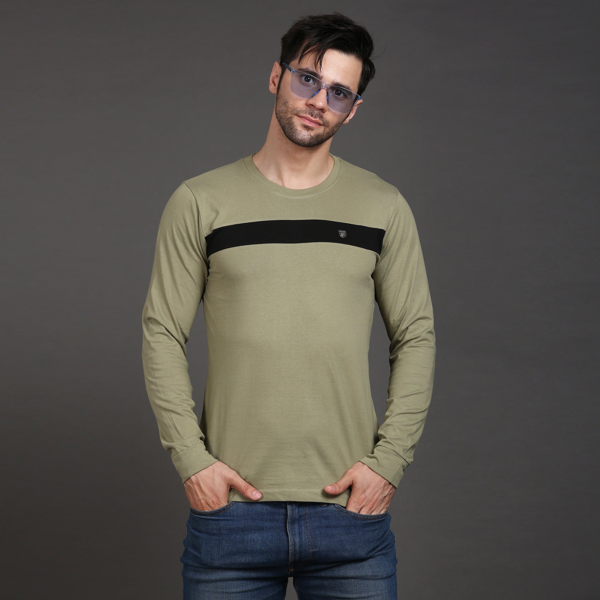 Full sleeve cotton stripe Tshirt