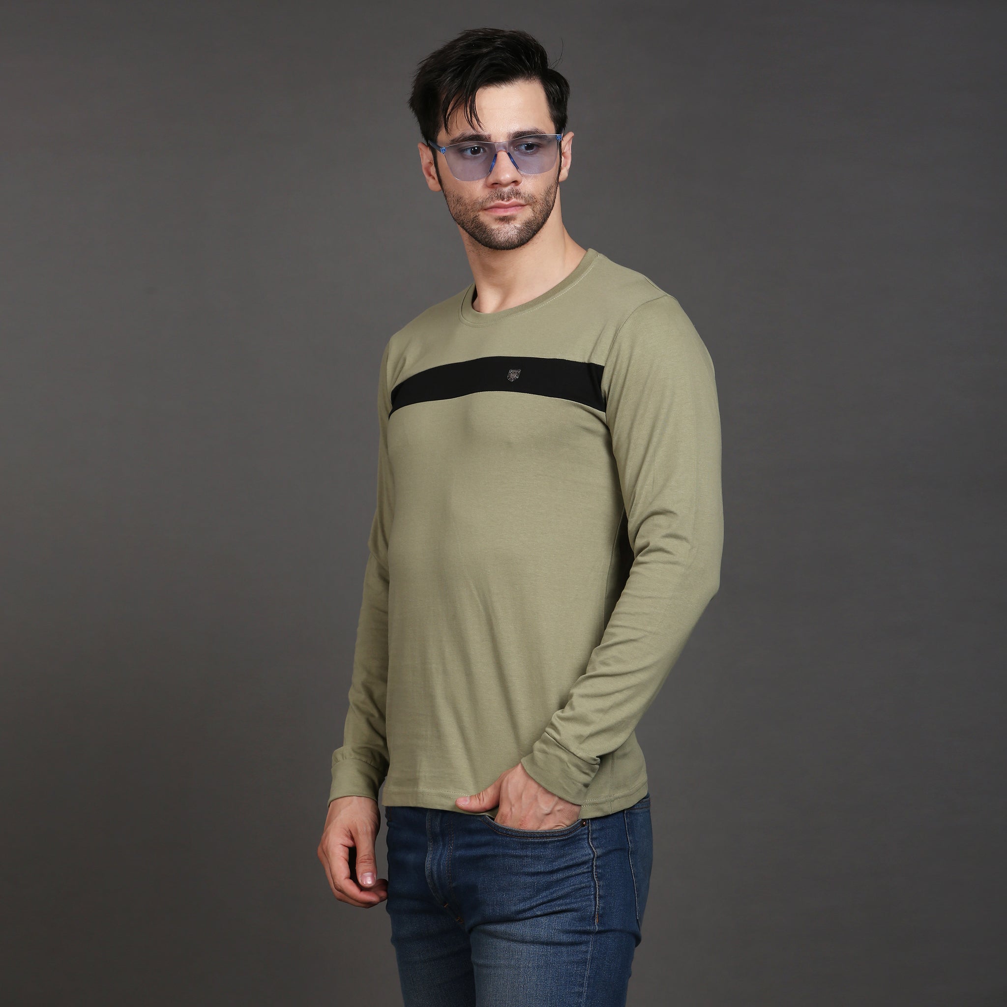 Full sleeve cotton stripe Tshirt