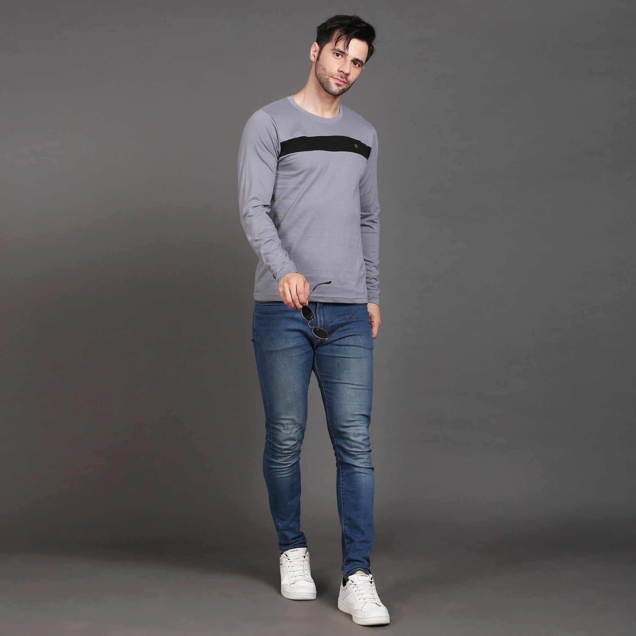Full sleeve cotton stripe Tshirt