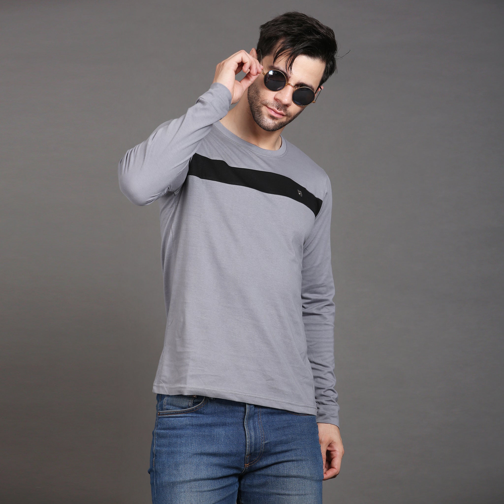 Full sleeve cotton stripe Tshirt