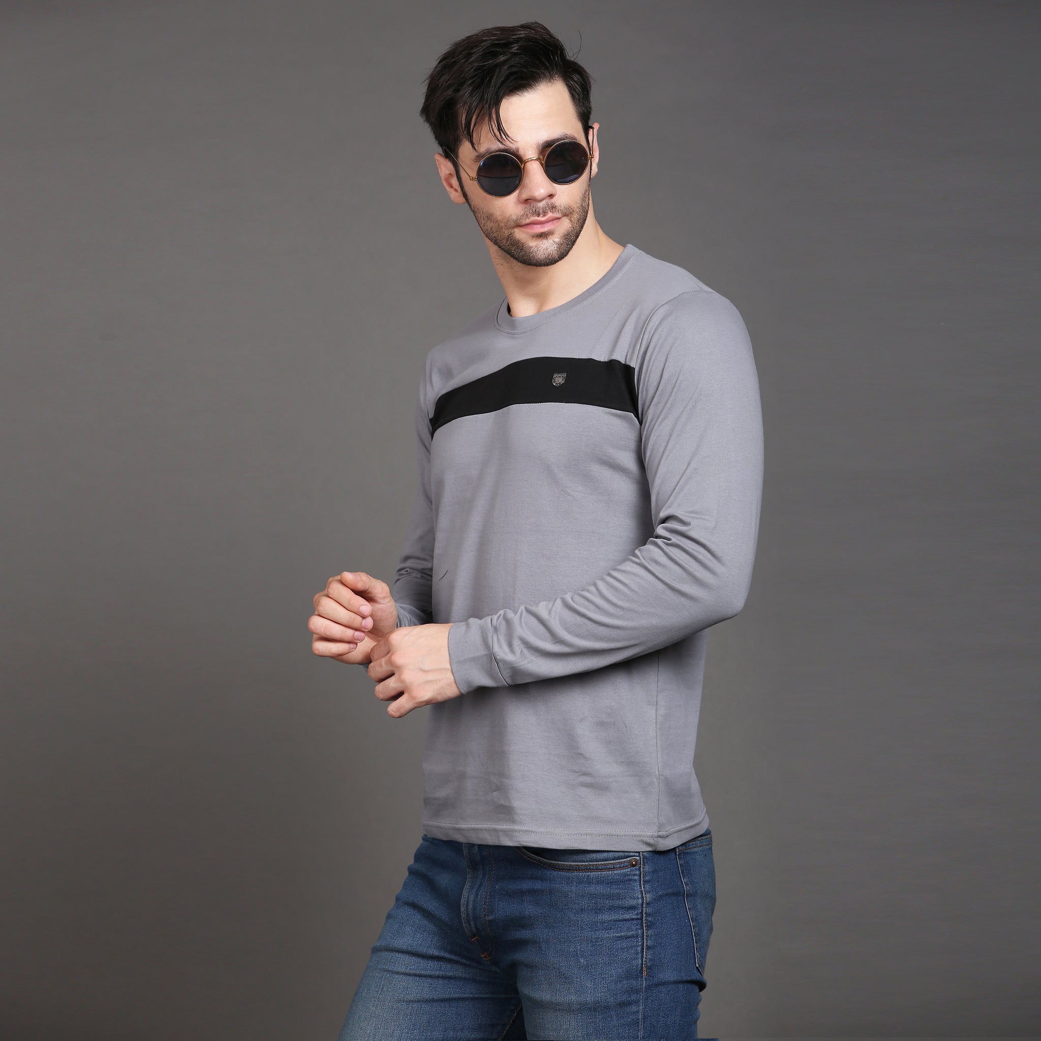 Full sleeve cotton stripe Tshirt