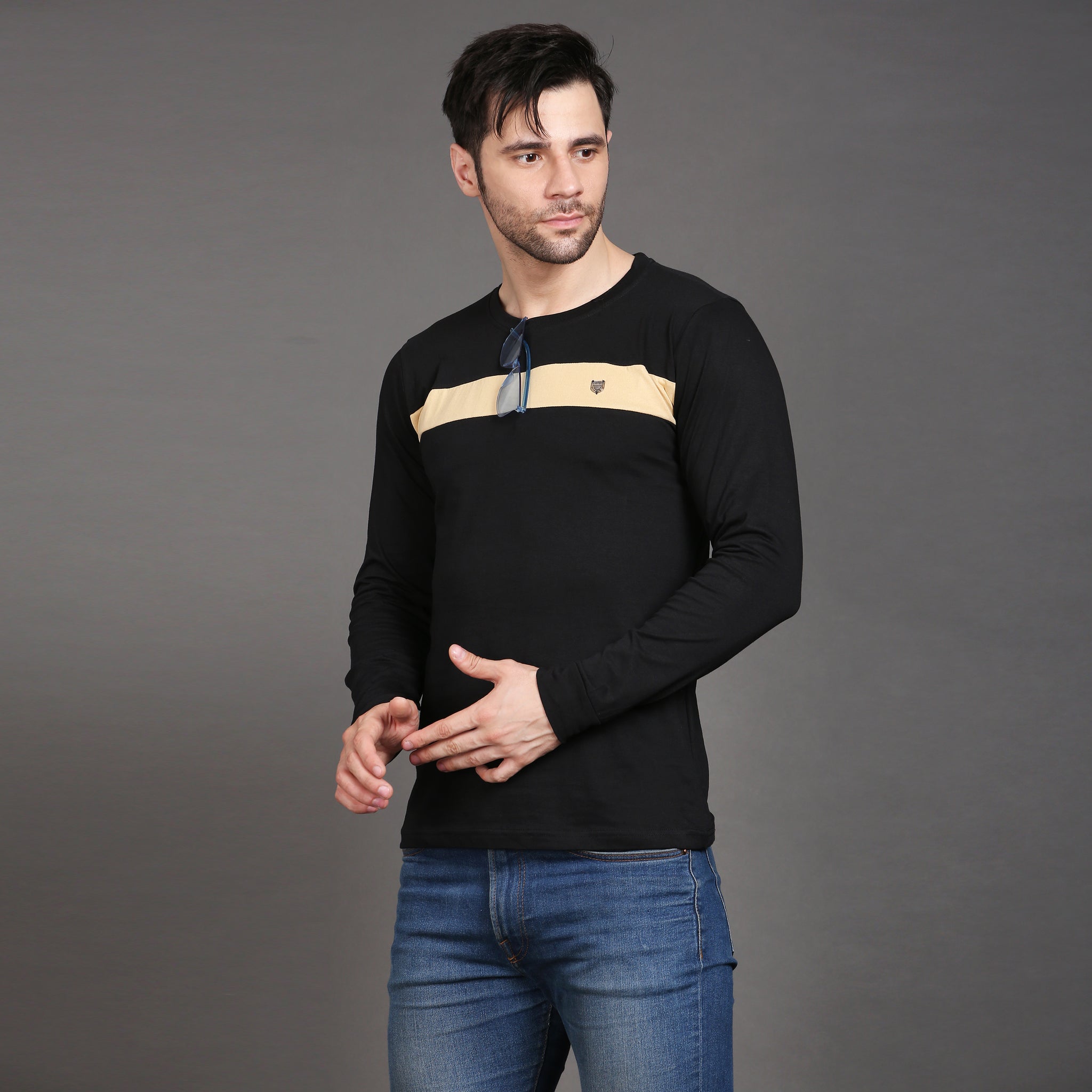 Full sleeve cotton stripe Tshirt