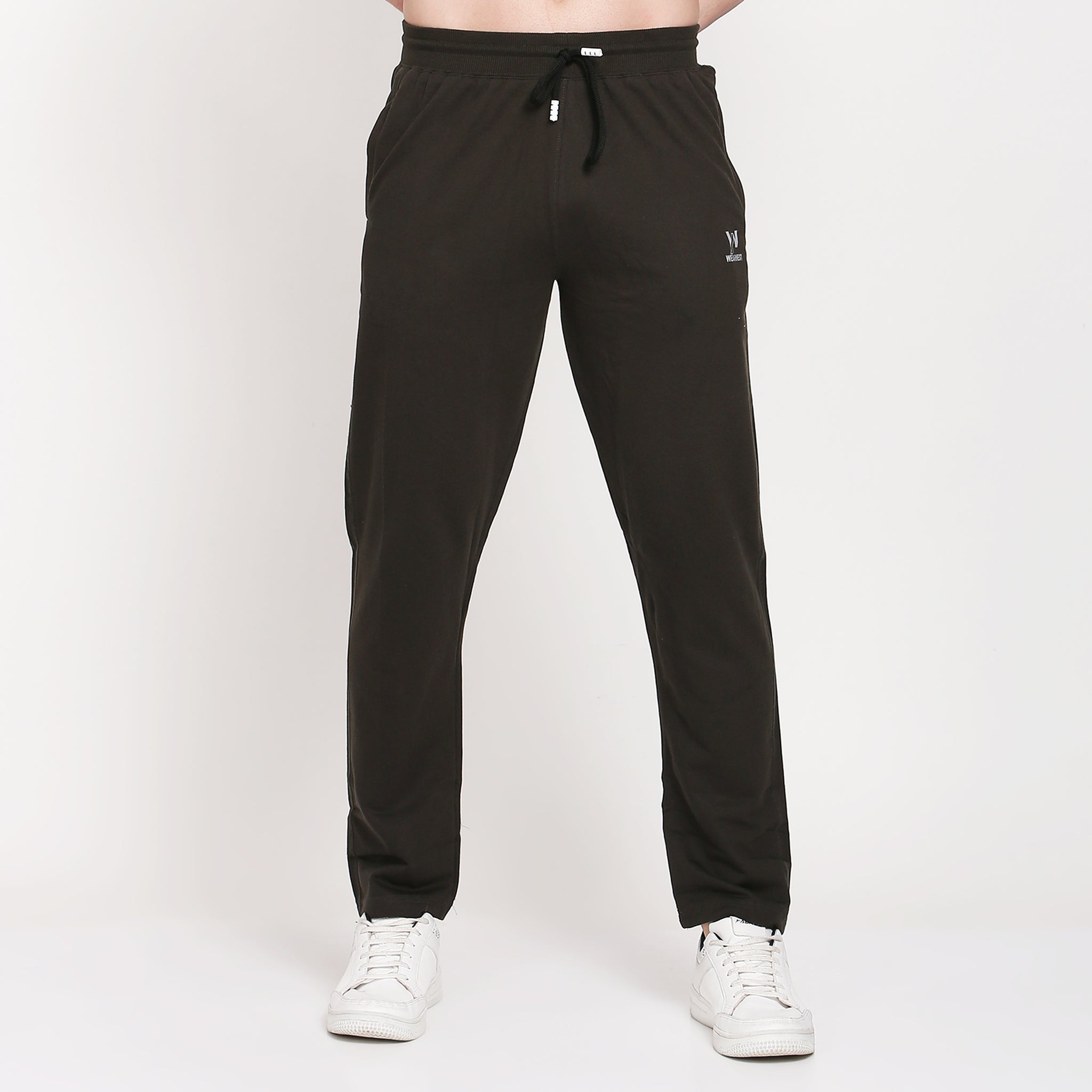 Men solid slim fit Track Pants | Black Colour