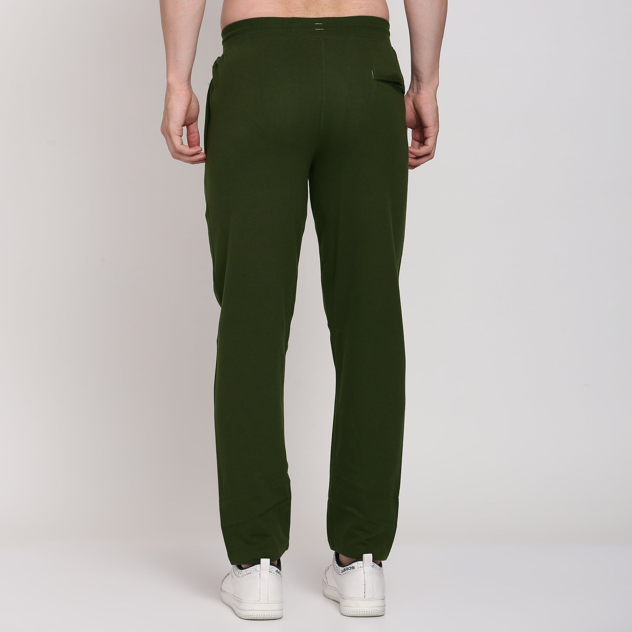 Men solid slim fit Track Pants | Olive Green Colour