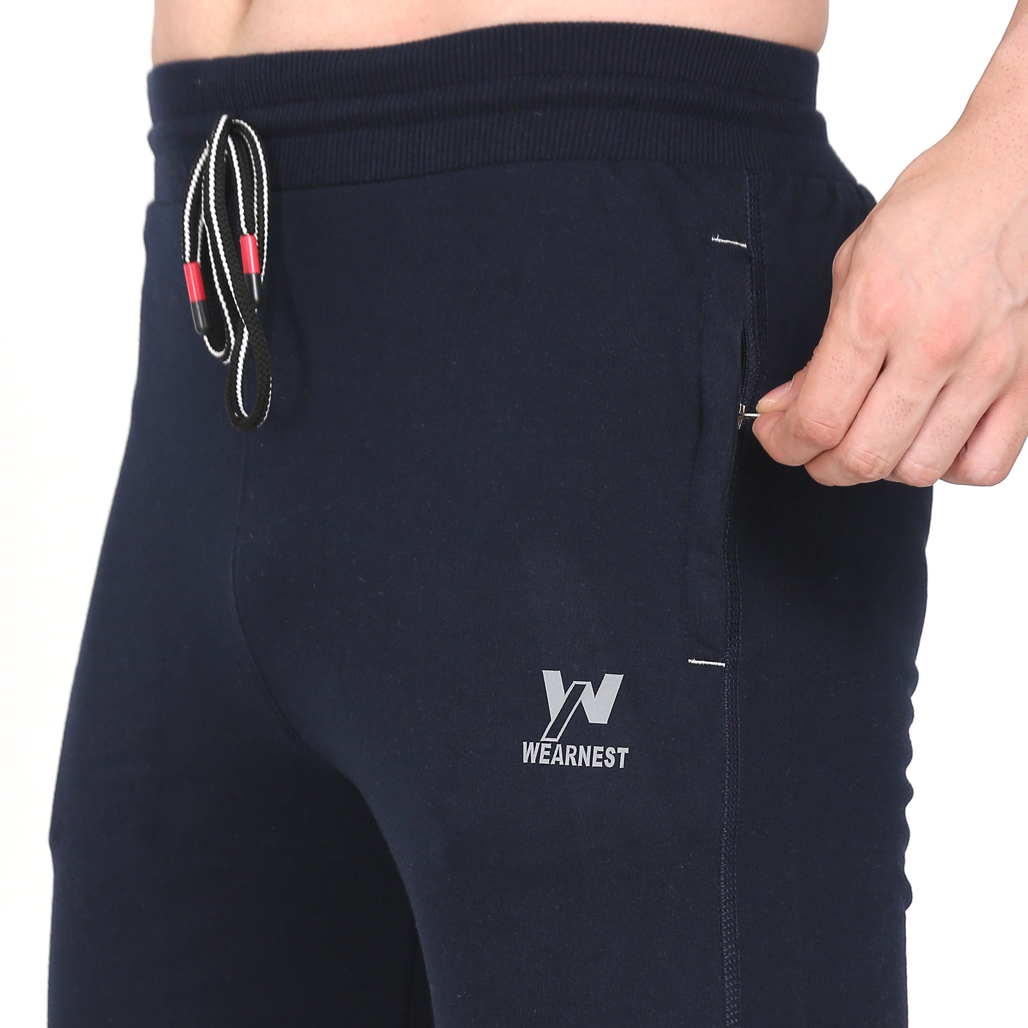Men solid slim fit casual shorts | Navy Blue Colour